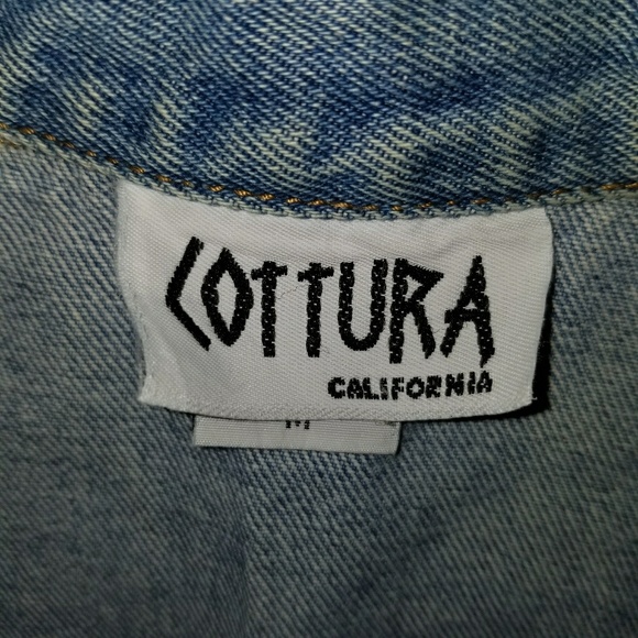 Vintage jean denim vest button up - Picture 4 of 6